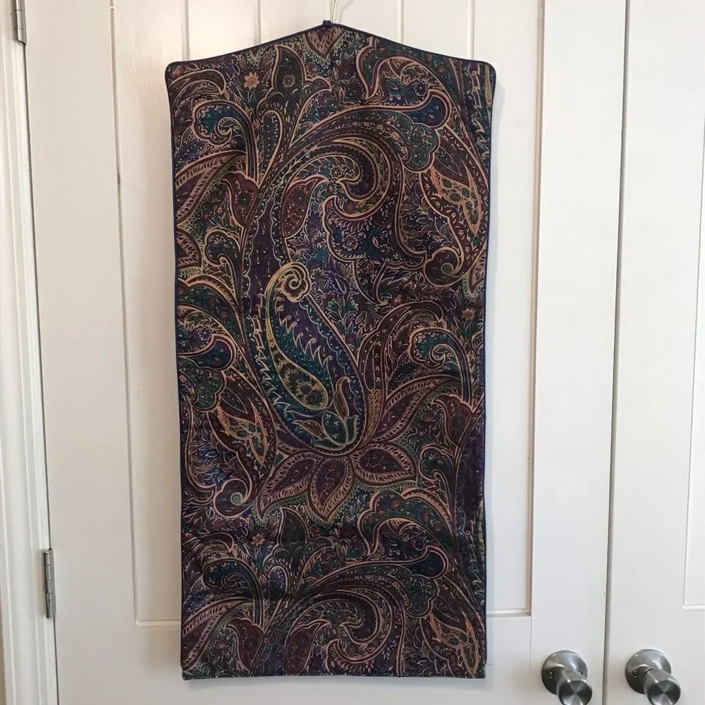 Paisley Hang Up Travel Jewelry Accessory Garment Bag
